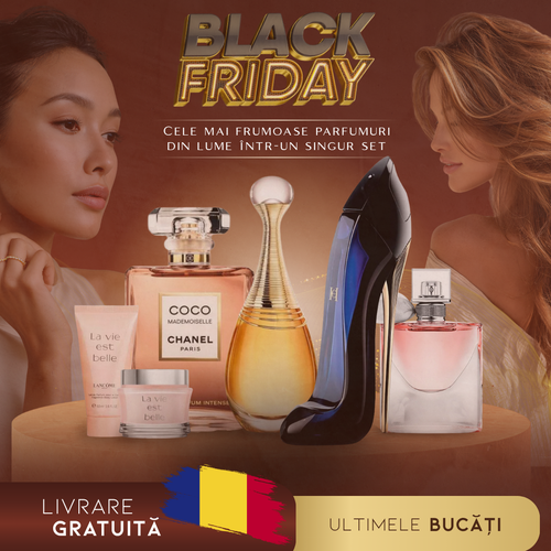 Cumpărați 1, primiți 6 – Set de parfumuri importate Glamour + cadou exclusiv